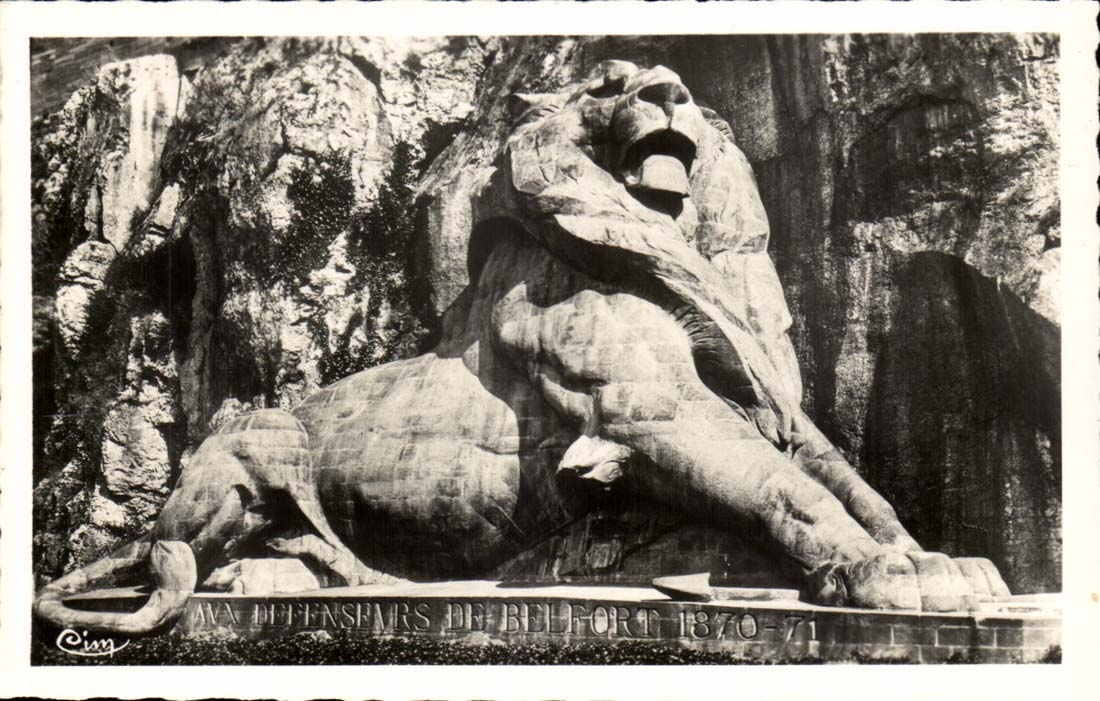 Belfort CPA the lion Works of Bartholdi