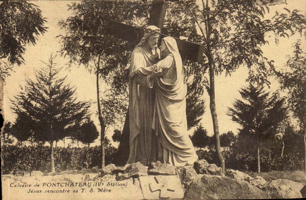 Pontchateau CPA the Jesus martyrdom meets his T S Mother