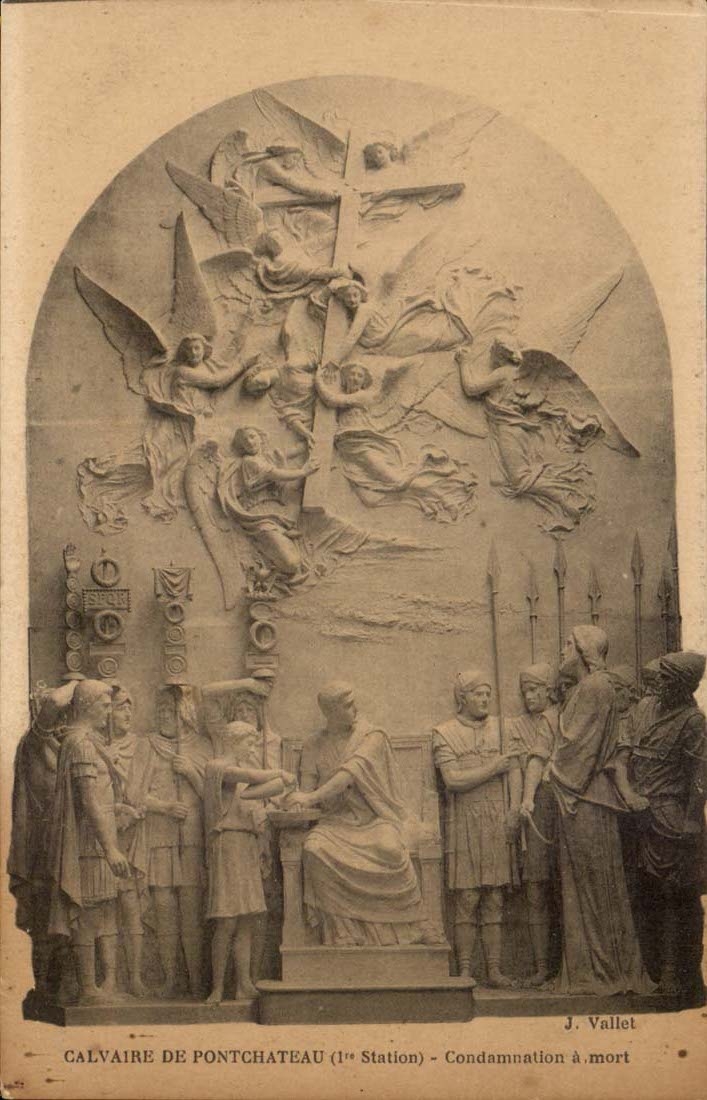 Martyrdom of Pontchateau CPA Death sentence