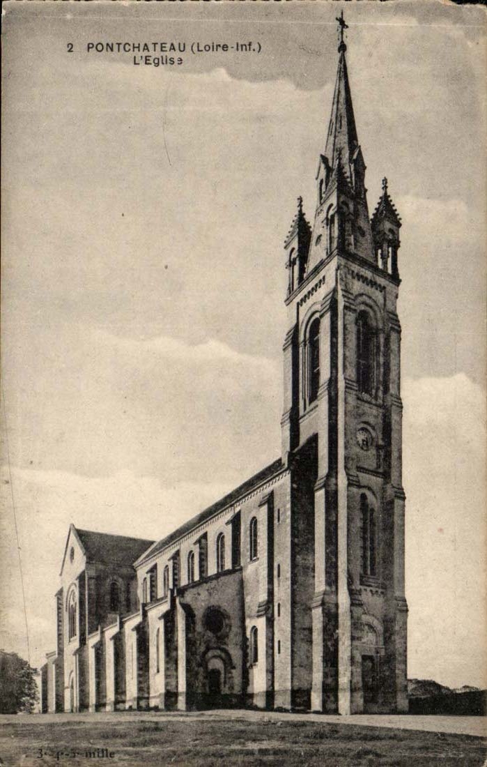 Pontchateau CPA the church