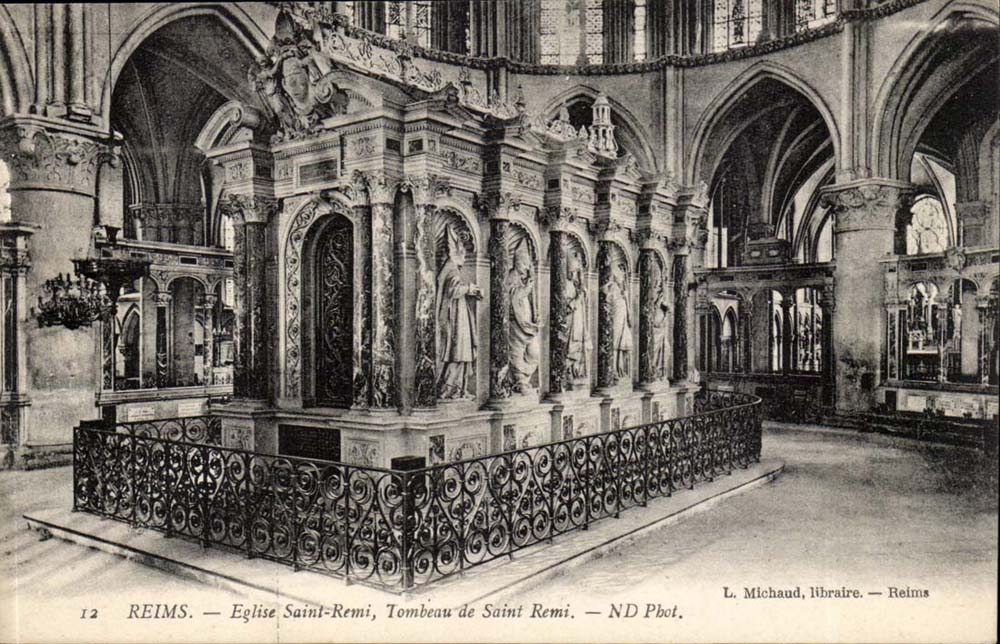 Reims - Grab Kirche-Str-Remi des Saint Remi - CPA