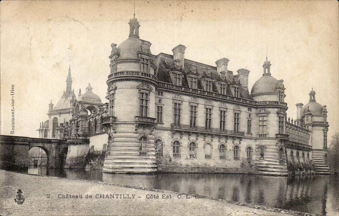 Chantilly - das Schloss - Ostkuste - CPA