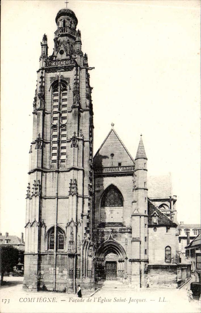 Compiegne - Frontage of the Church Saint Jacques - CPA