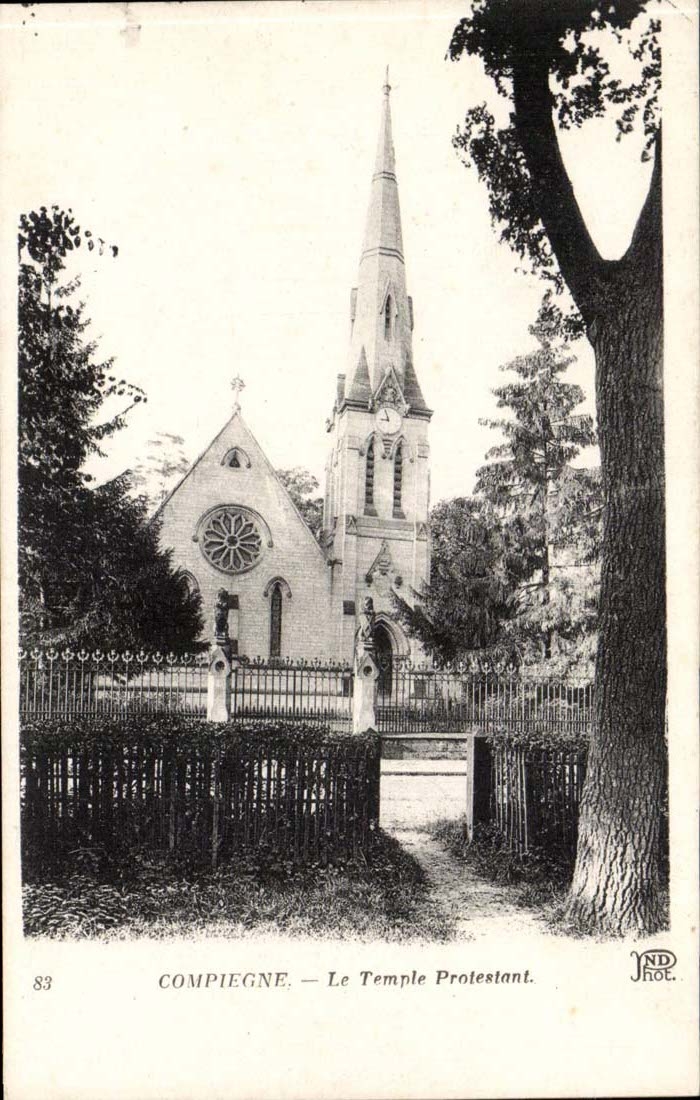 Compiegne - the Protestant Temple - CPA