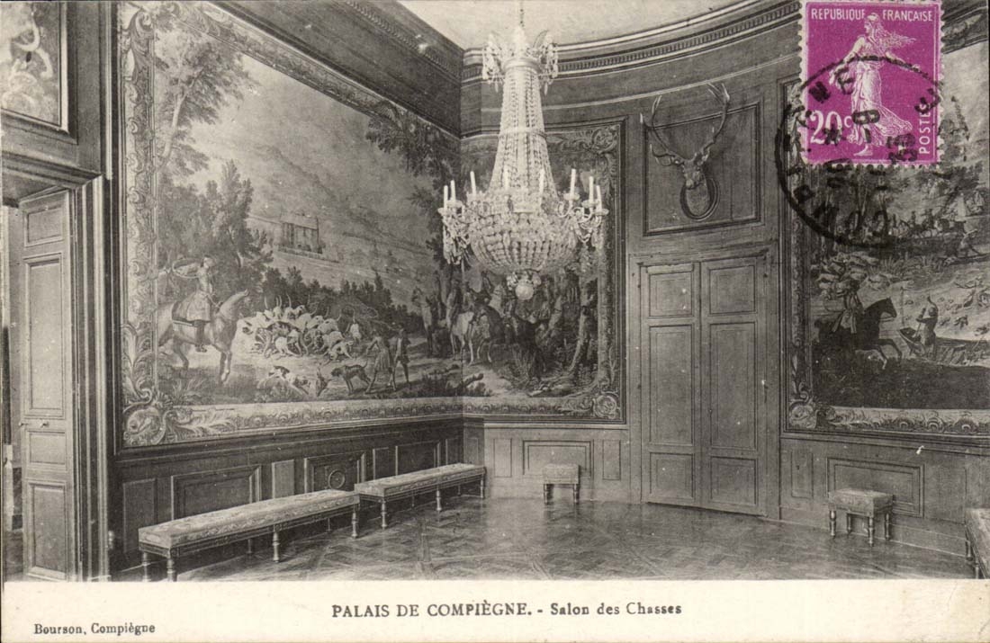 Compiegne - the Palate - Living room of Huntings - CPA