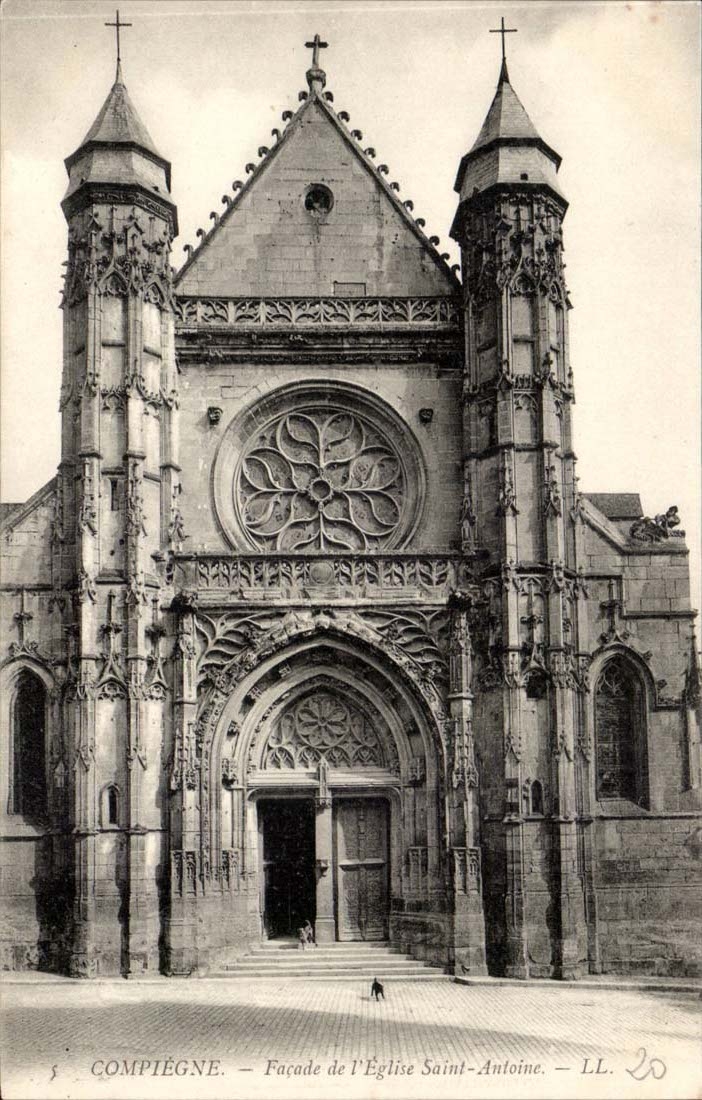 Compiegne - Facde of the Church Saint Antoine - CPA