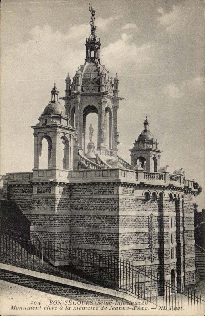 Bonsecours - Monument raised with the memory of Jeanne D' Arc - CPA