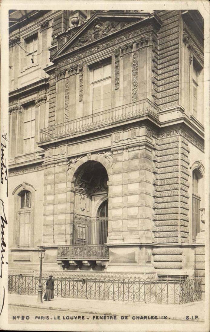 Paris - 1 - Fenster von Charles IX - Louvre - CPA