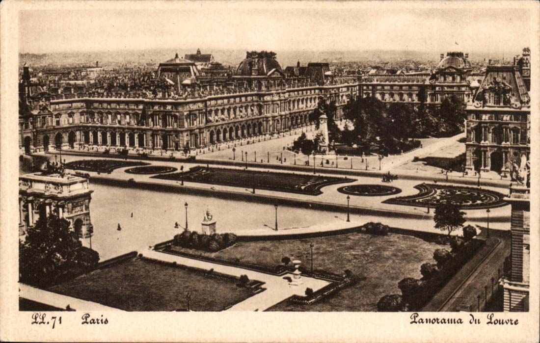 Paris - 1 - Louvre - Panorama - CPA