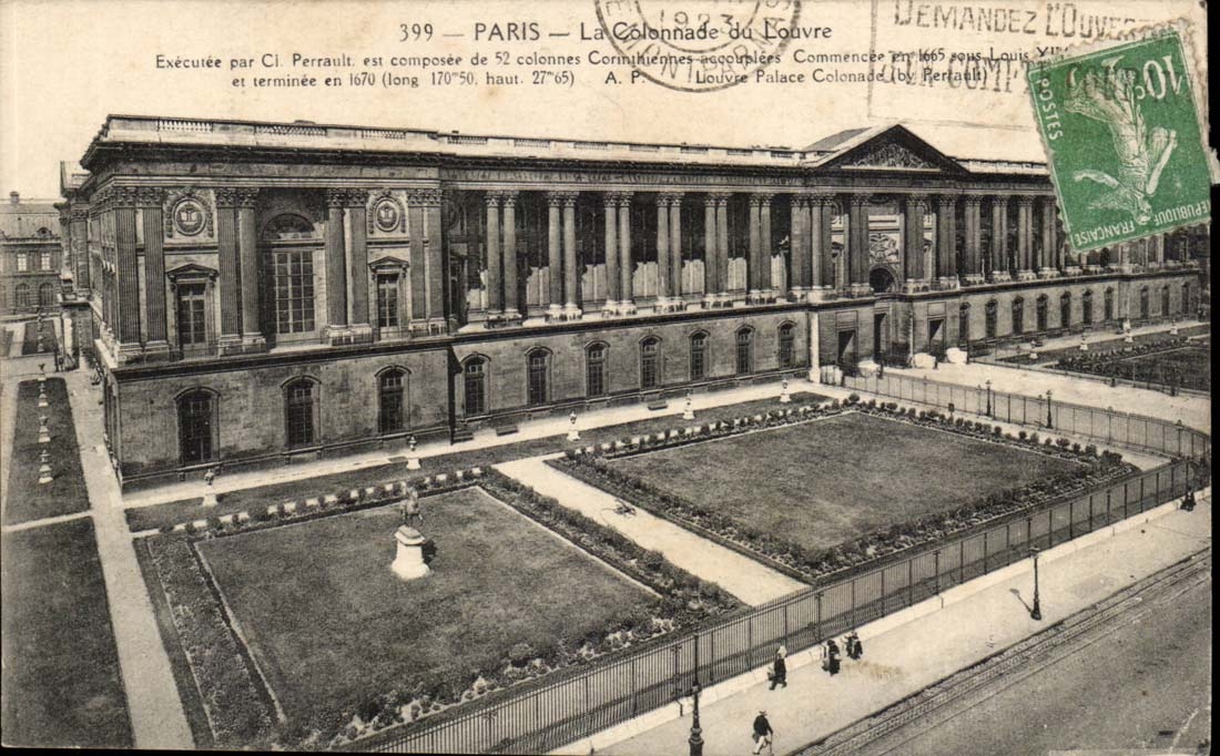 Paris - 1 - Louvre - die Kolonnade - CPA