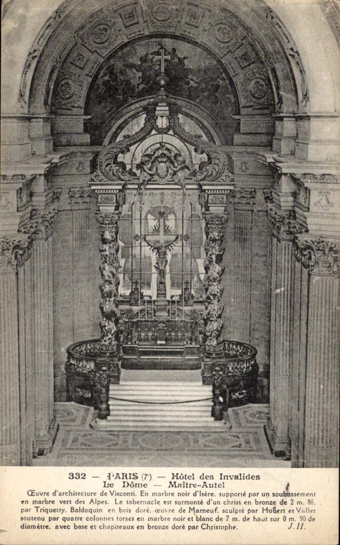 Paris - 7 - Hotel Invalides - die Haube - der Vorlagenofenbrucke - CPA