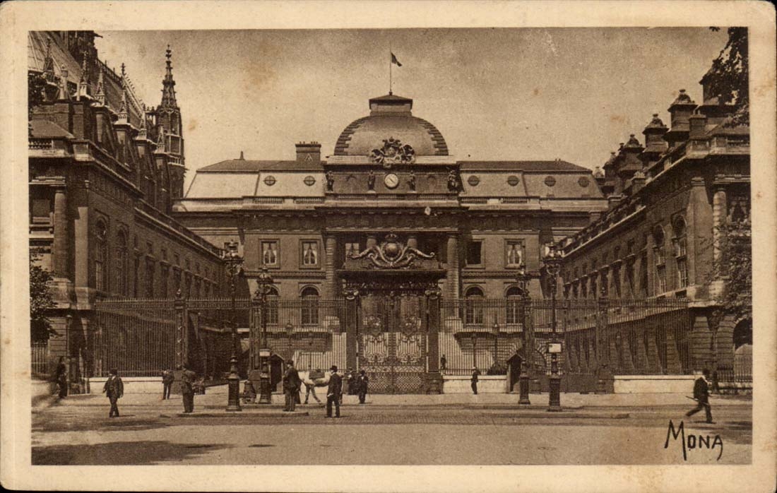 Paris - der Gaumen von Gerechtigkeit - Haupthof - der Gesetzkurzschluss - CPA
