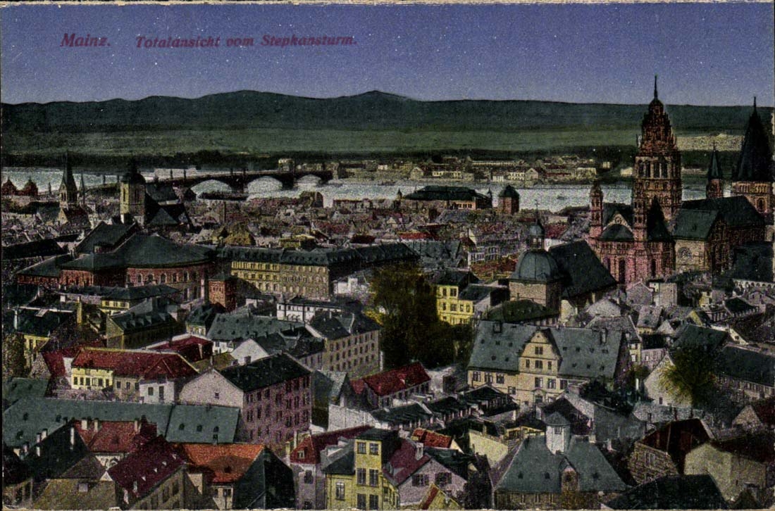 Deutschland - Germany Mainz - Totalansicht vom Stephansturm - CPA