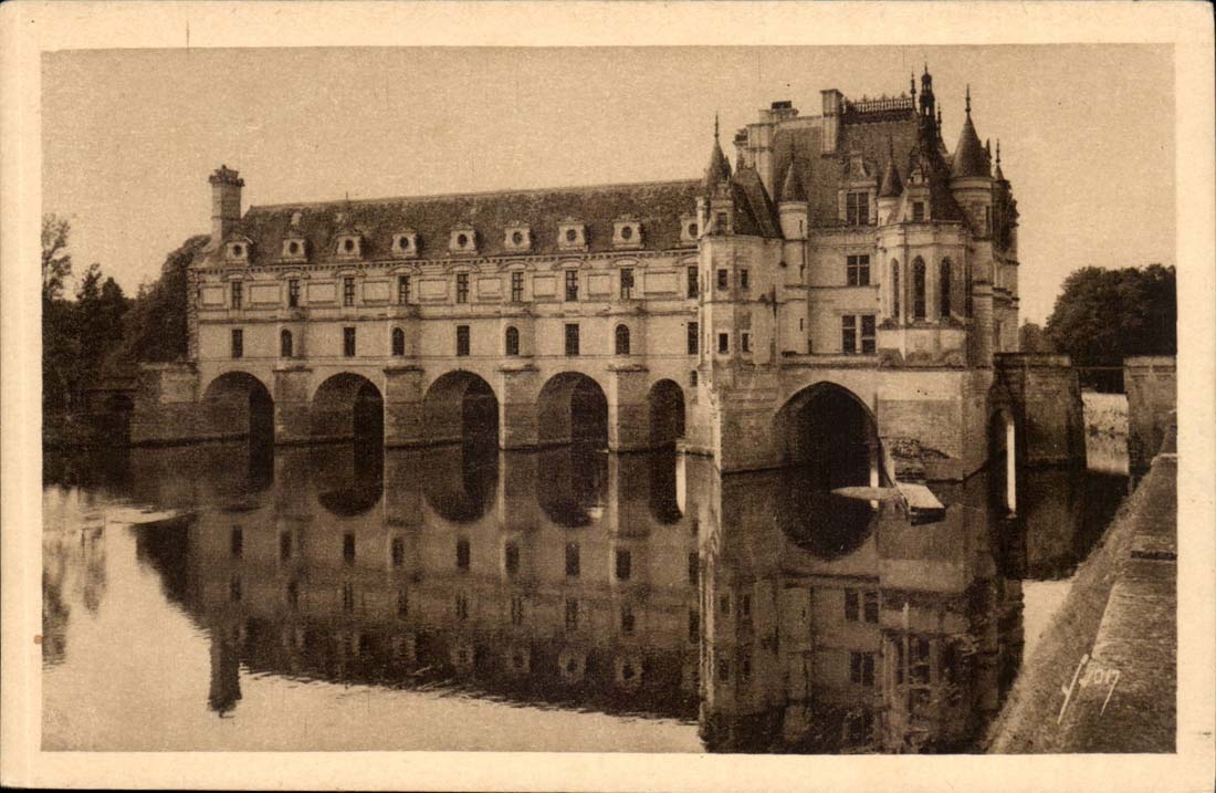 Chenonceaux - die Nordschlossfront ist - CPA