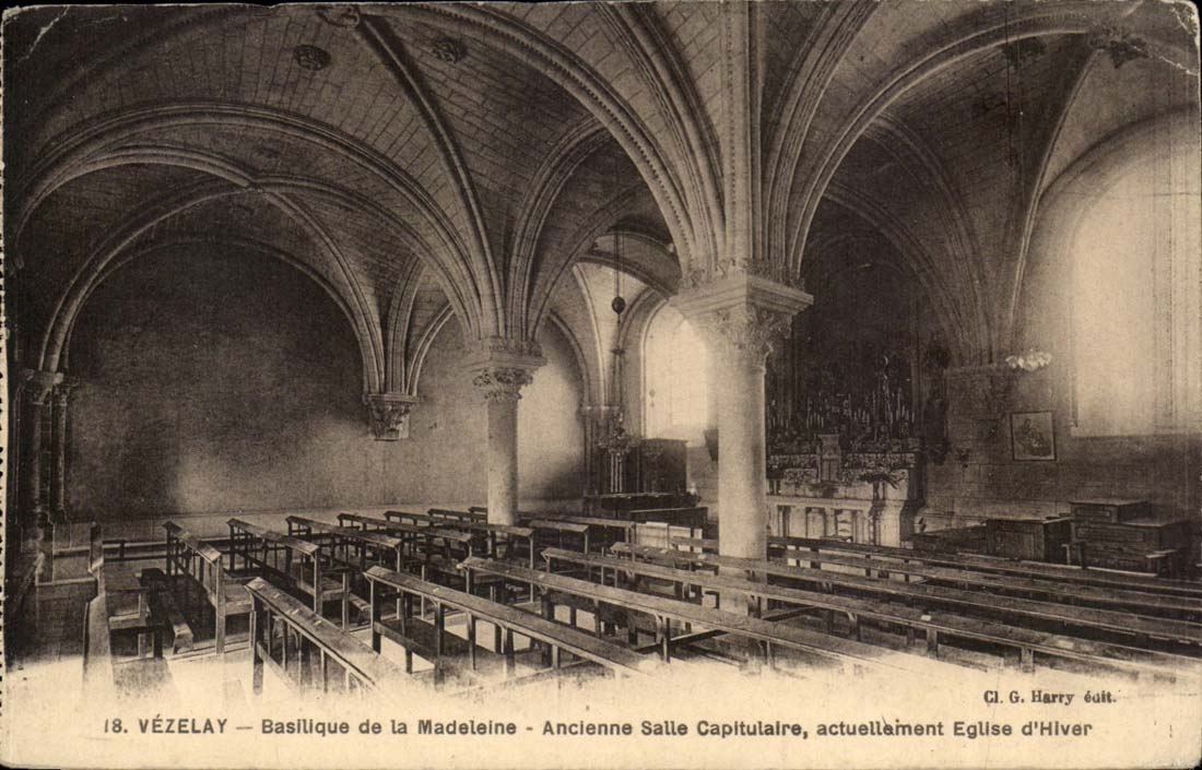 Vezelay - Basilica of the Madeleine - Old currently Salts Capitulary Eglise of winter - CPA