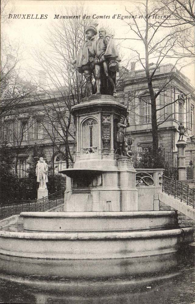 Belgien - Belgien - Brussel - Brussel - Denkmal des Zahlimpulse d Egmont und Hoines - CPA