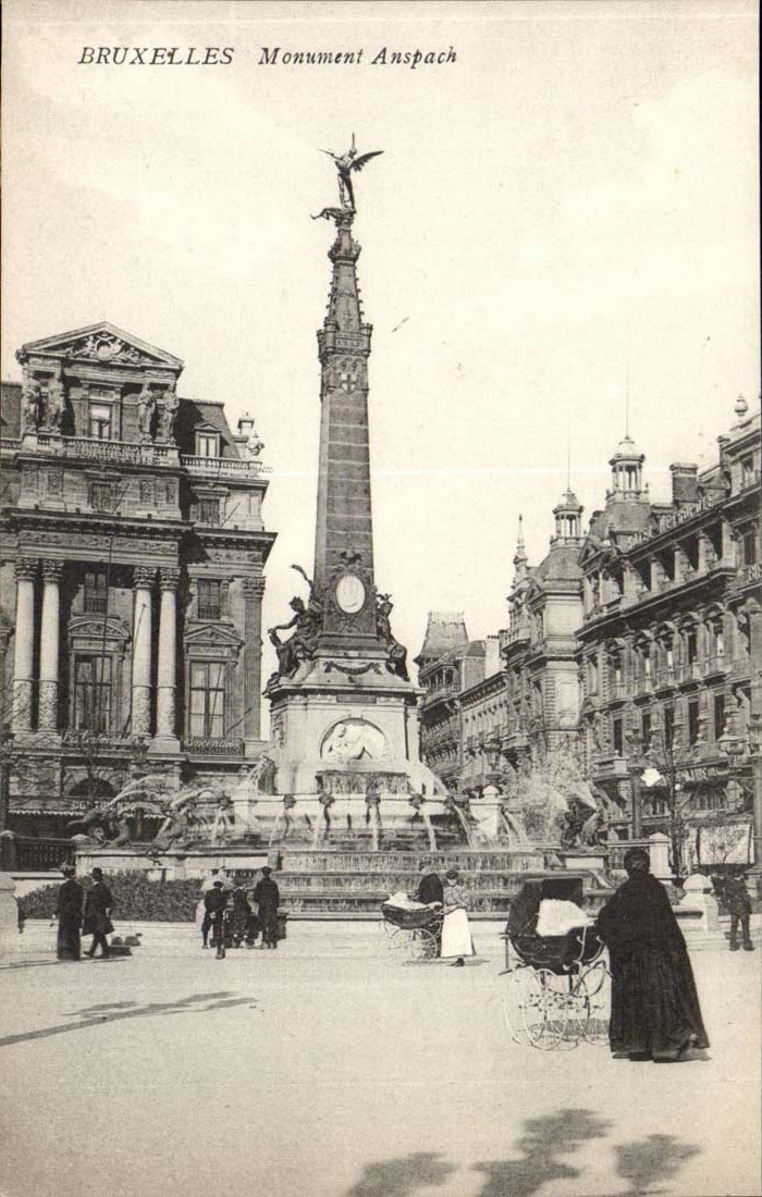 Belgien - Belgien - Brussel - Brussel - Denkmal von Anspach - CPA