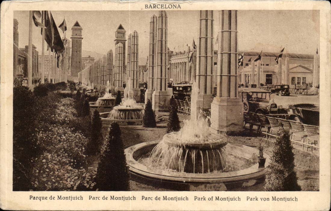 Espana - Spain - Spain - Barcelona - Park of Montjuich - CPA