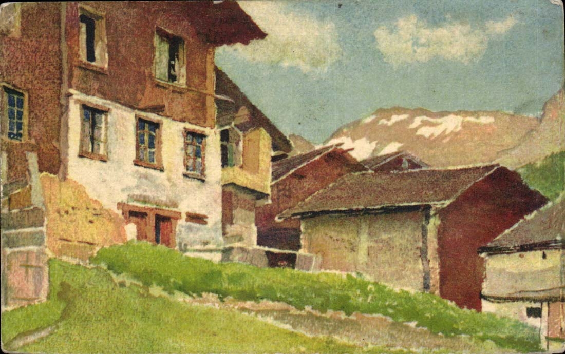 Kunste - Tabelle - Jomie Maiso und Berge - CPA