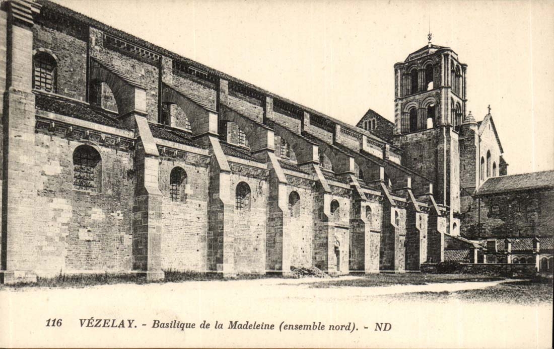 Vezelay - Basilica of the Madeleine - northern unit - CPA