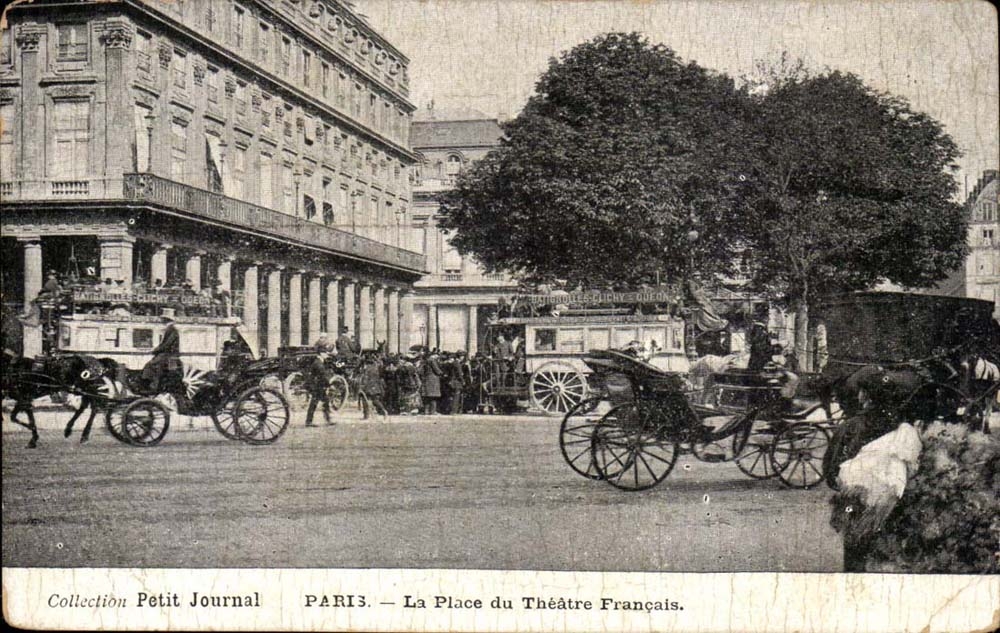 Paris - 8 Collection Small Newspaper - the Place of the French Theater - CPA