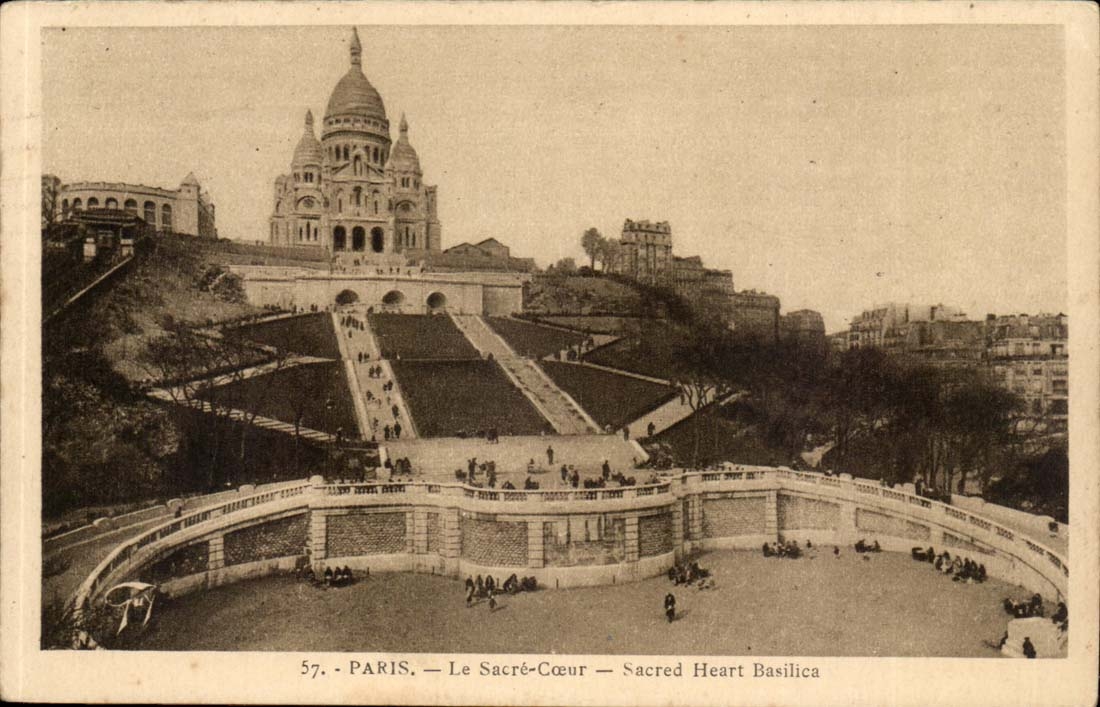 Paris - 18 - La Basilique de Montmartre - Sacre Coeur - CPA