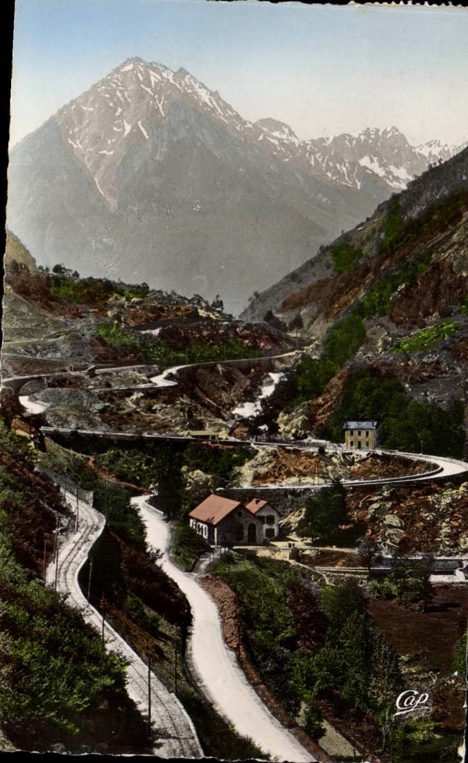 Cauterets - Strasse von Pierrefitte - die Schnecke - CPA