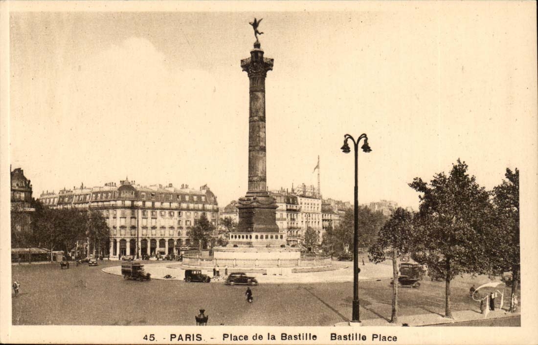 Paris - 4 - Place de la Bastille - CPA