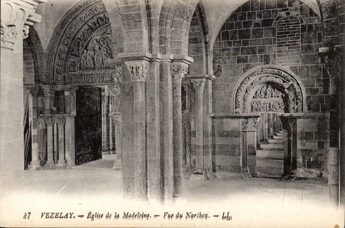 Vezelay CPA Church of the Madeleine Seen of Narthez