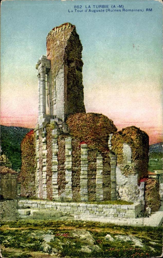 Turbie CPA the tower of Auguste (Roman ruins)