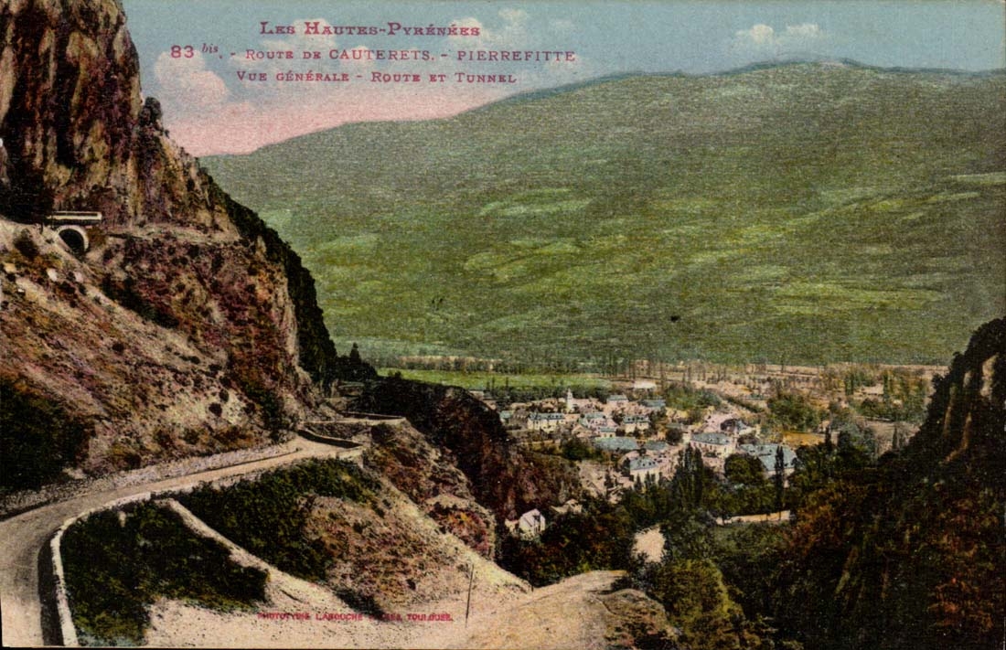 CPA Strasse Cauterets Pierrefitte der Ansicht-Niederlage und -tunnels