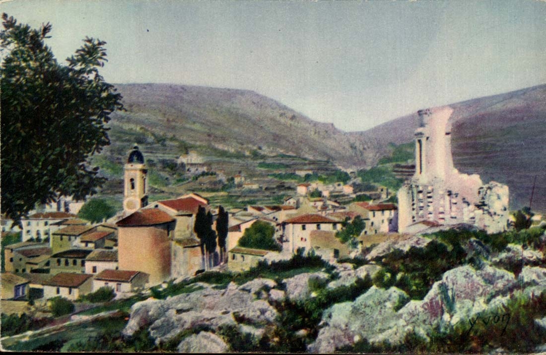 La Turbie CPA the trophy of the Alps