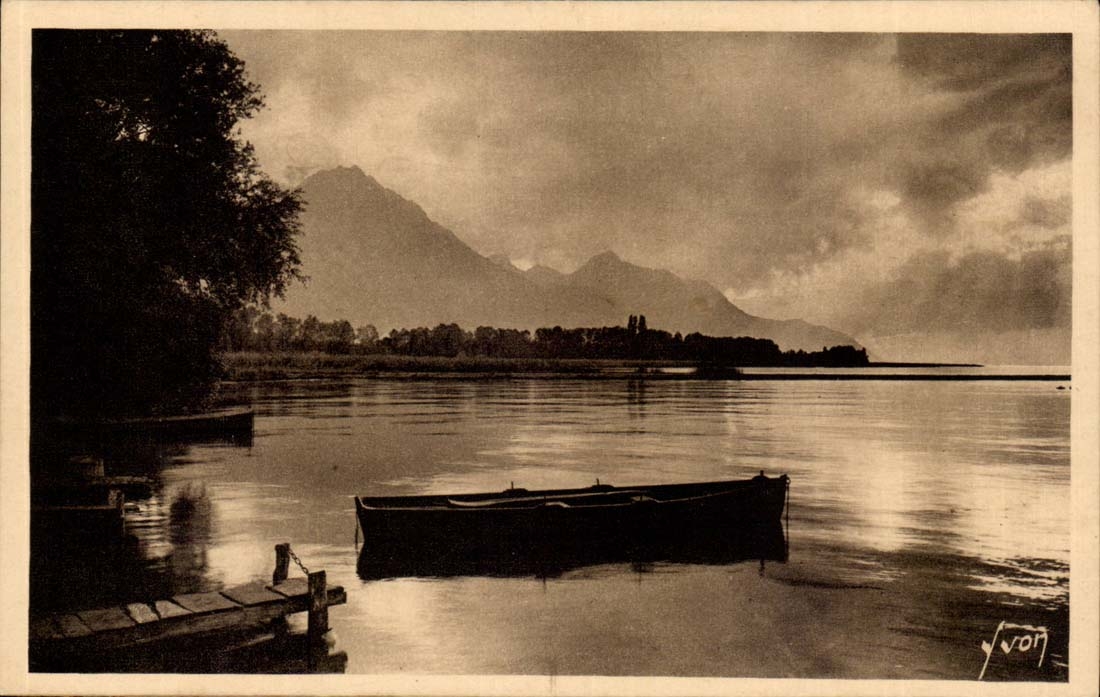 Evian les Bains CPA lake Leman