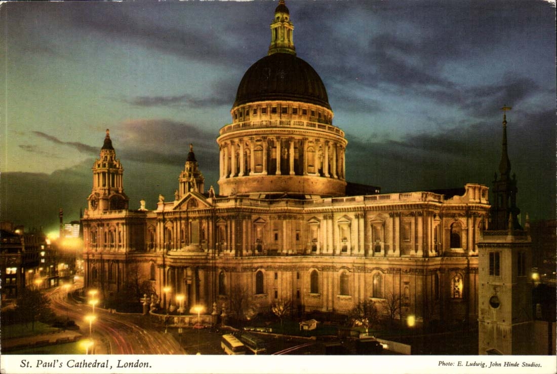 The United Kingdom London London MODERN CARD St Paul' S cathedral