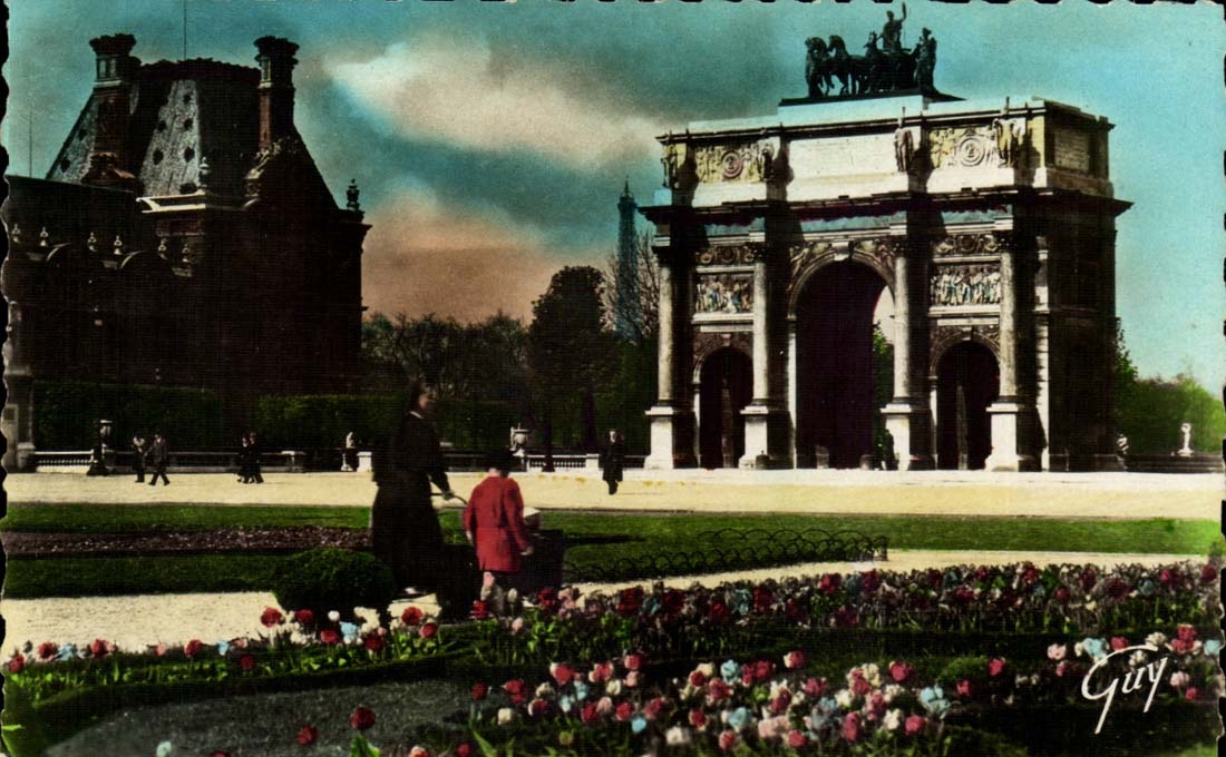 Orte Paris-CPA und Arc de Triomphe des Karussells