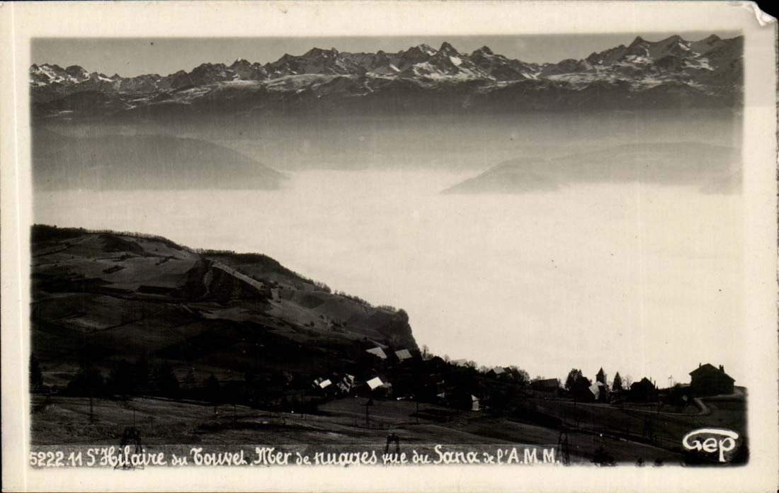 Saint Hilaire Wolken der Touvet CP-Ade gesehen vom Sand