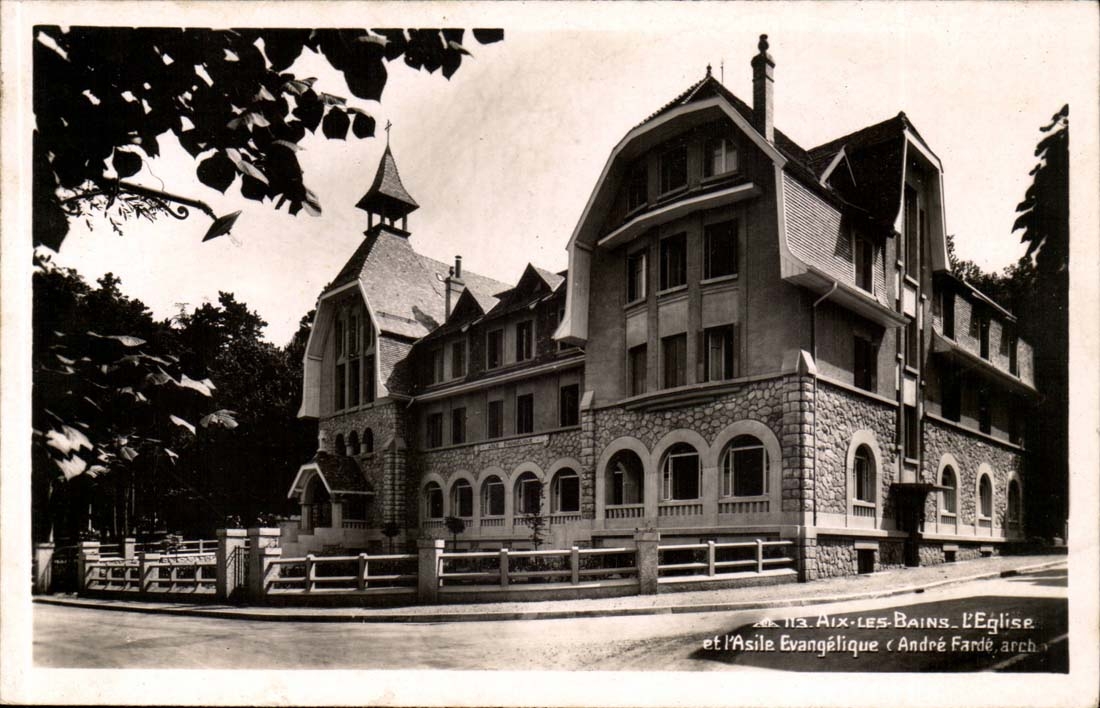 Aix-les-Bains CPA die Kirche und das Asyl evangelisches Andre Farde