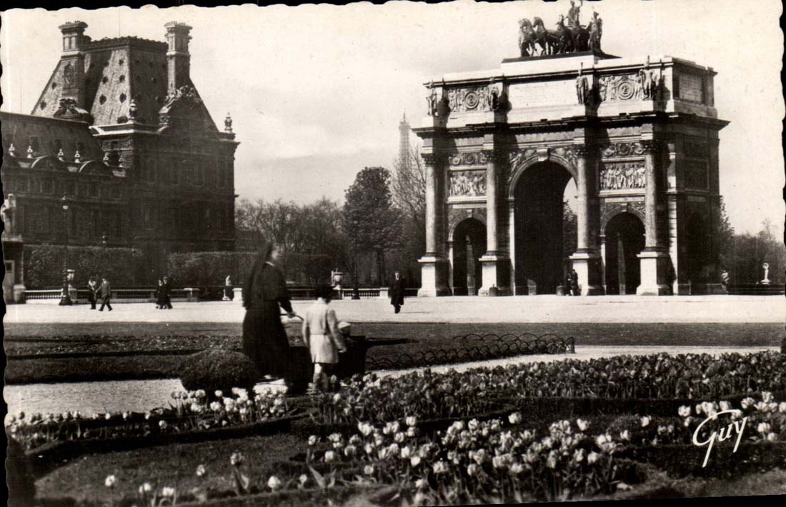 Orte Paris-CPA und Arc de Triomphe des Karussells