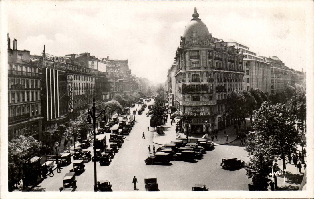 Prachtstrasse Paris-CPA der Italiener- und Haussmannprachtstrasse