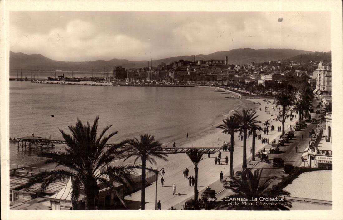 Cannes CPA the Small cross and the Mount Knight