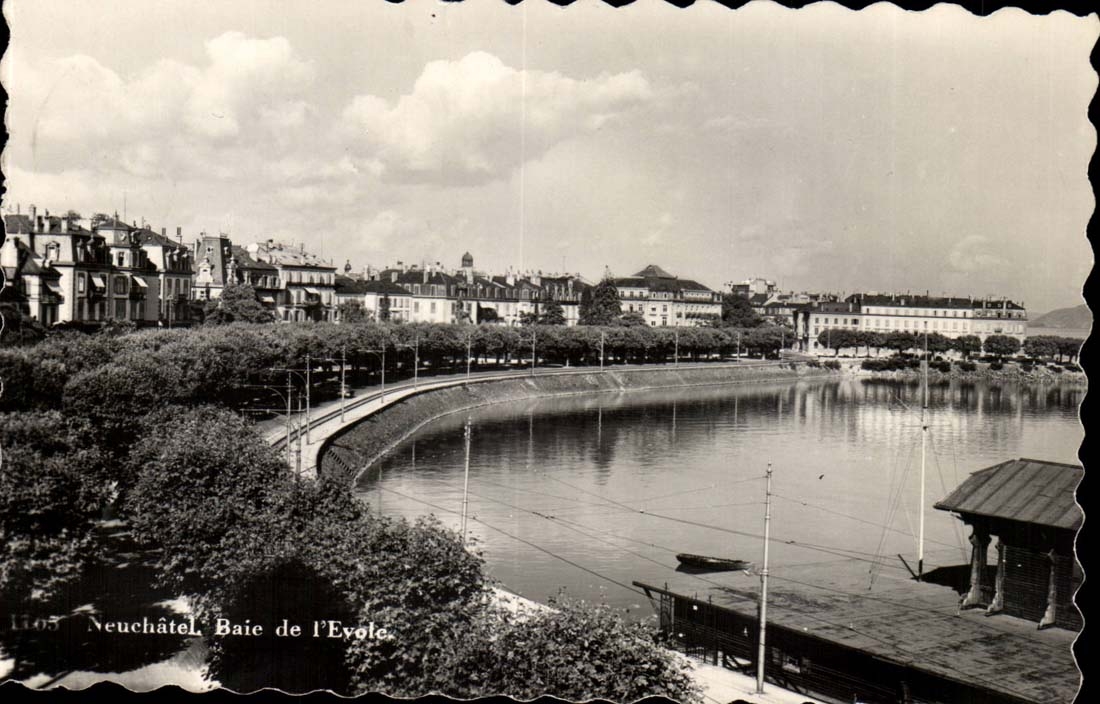Switzerland MODERN CARD Neufchatel Bay of Evote