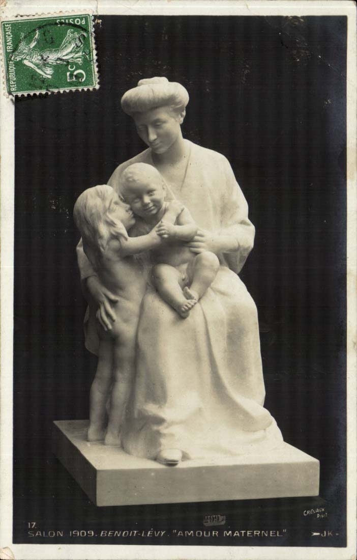 Mutterliche Liebe 1909 der CPA Wohnzimmer Benoit Steuer