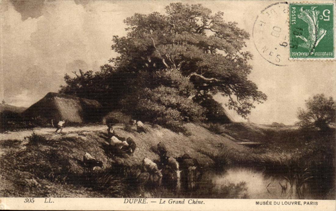 CPA Dupre die grosse Musee Eiche des Louvre hat Paris (Kuhe)