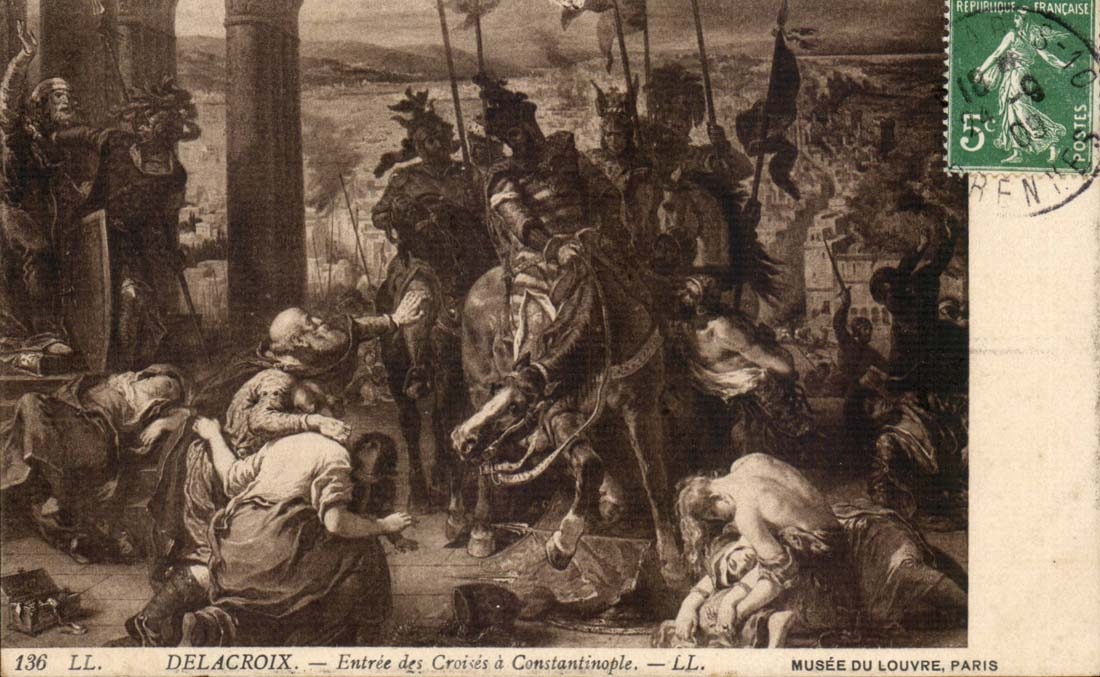 CPA Delacroix Zutritt des Kreuzes hat Museum Konstantinopolis-(Istanbul die Turkei die Turkei) des Louvre Paris