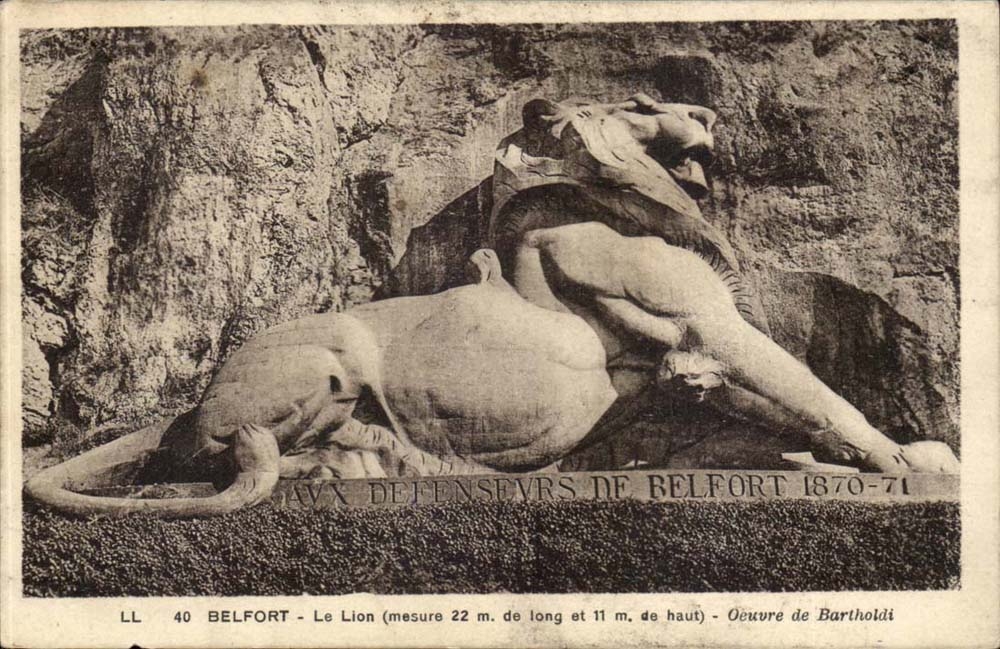 Belfort CPA the lion Works of Bartholdi