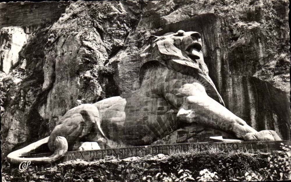 Belfort MODERN CARD the lion Works of Bartholdi