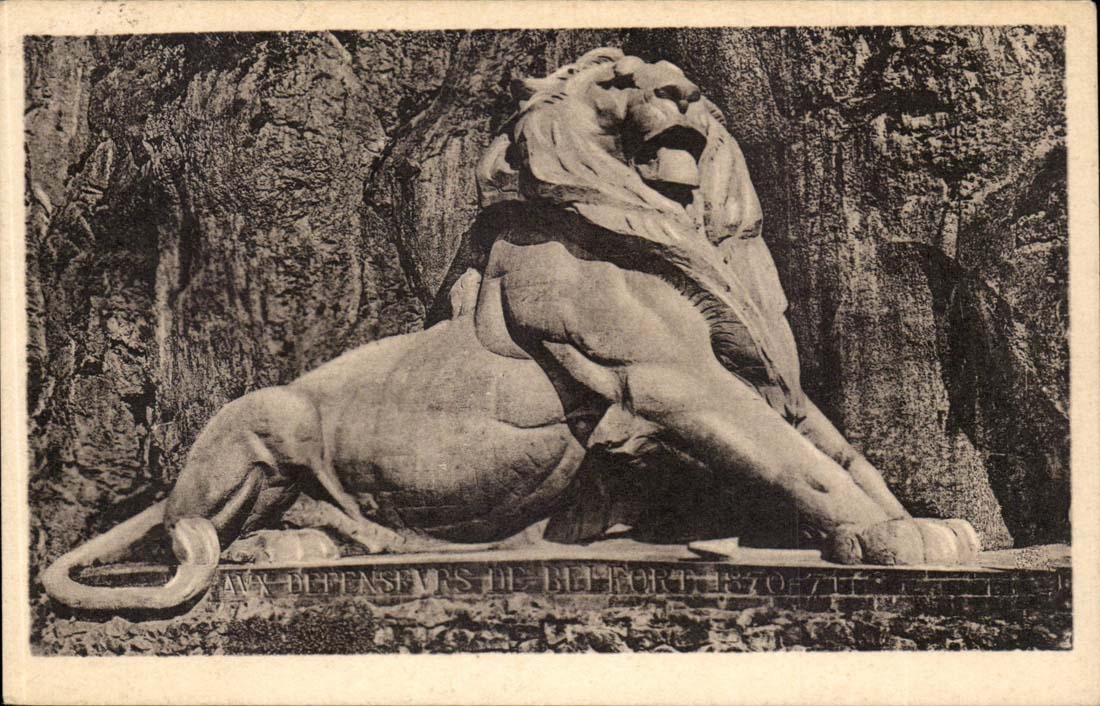 Belfort CPA the lion Works of Bartholdi