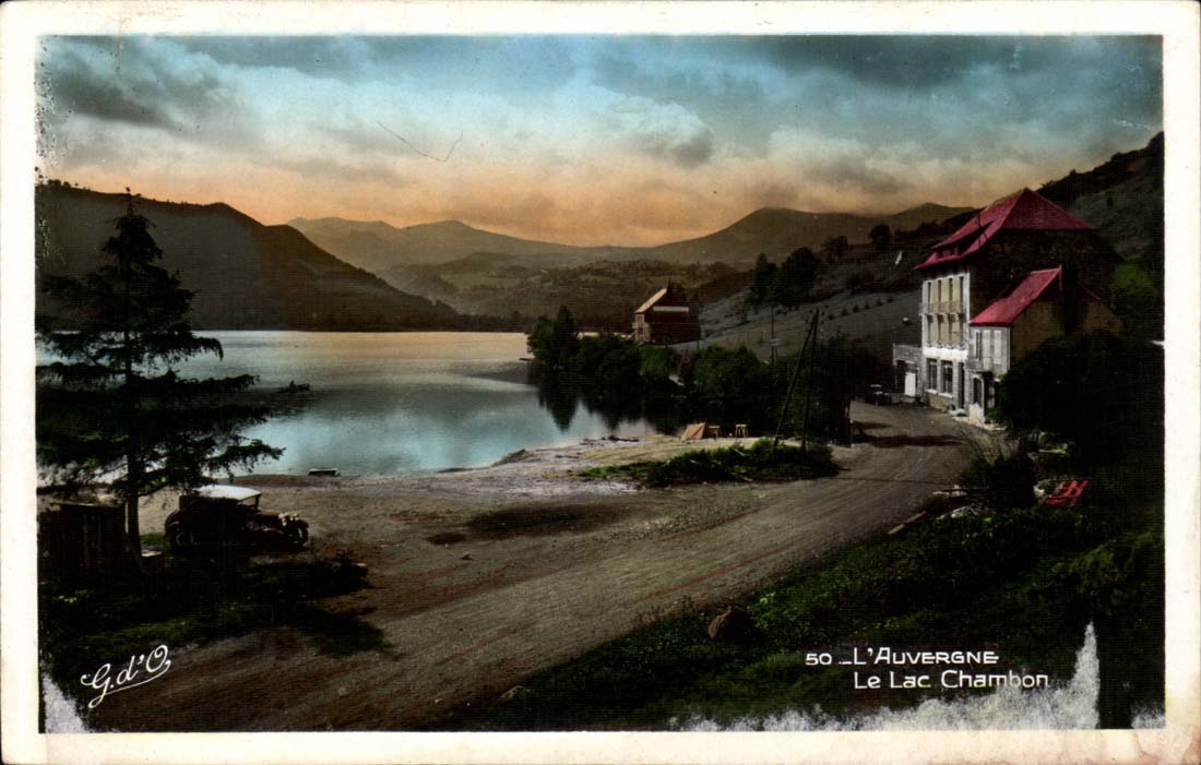 Auvergne CPA the lake Chambon