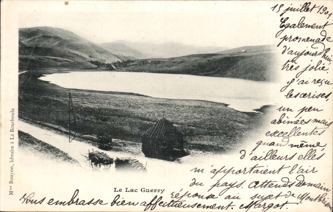 Auvergne CPA the lake Guery