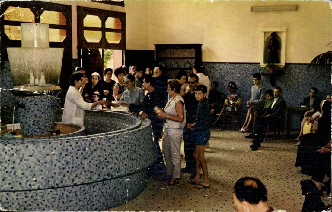 Auvergne MODERN CARD Chatelguyon Thermal spa Miraton Source